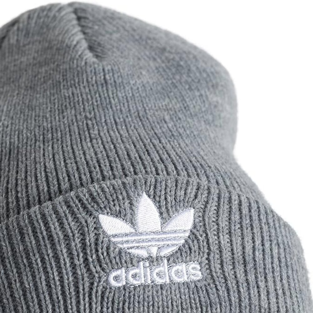 Adidas Originals Womens Cuffed Beanie Hat Gray
